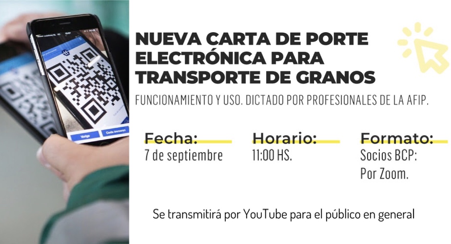 La BCP capacita sobre la nueva Carta de Porte Electrónica para Transporte de Granos