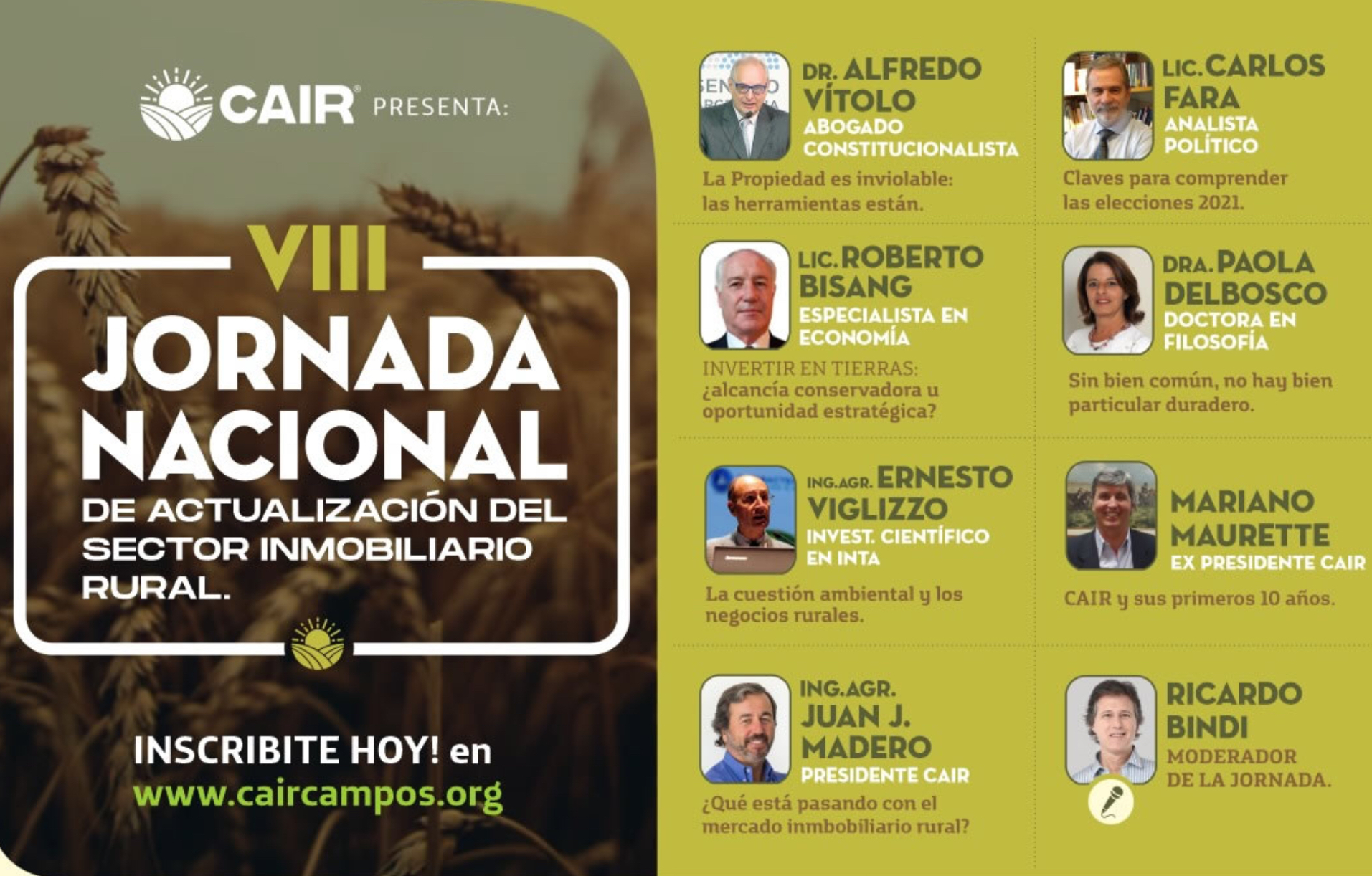 A pocas horas del encuentro anual de actualización del sector inmobiliario rural