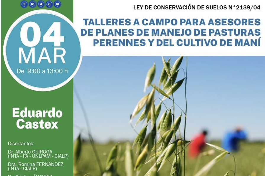 Culminan  capacitaciones del Programa de Implantación y Renovación de Pasturas Perennes y del Cultivo de Maní 