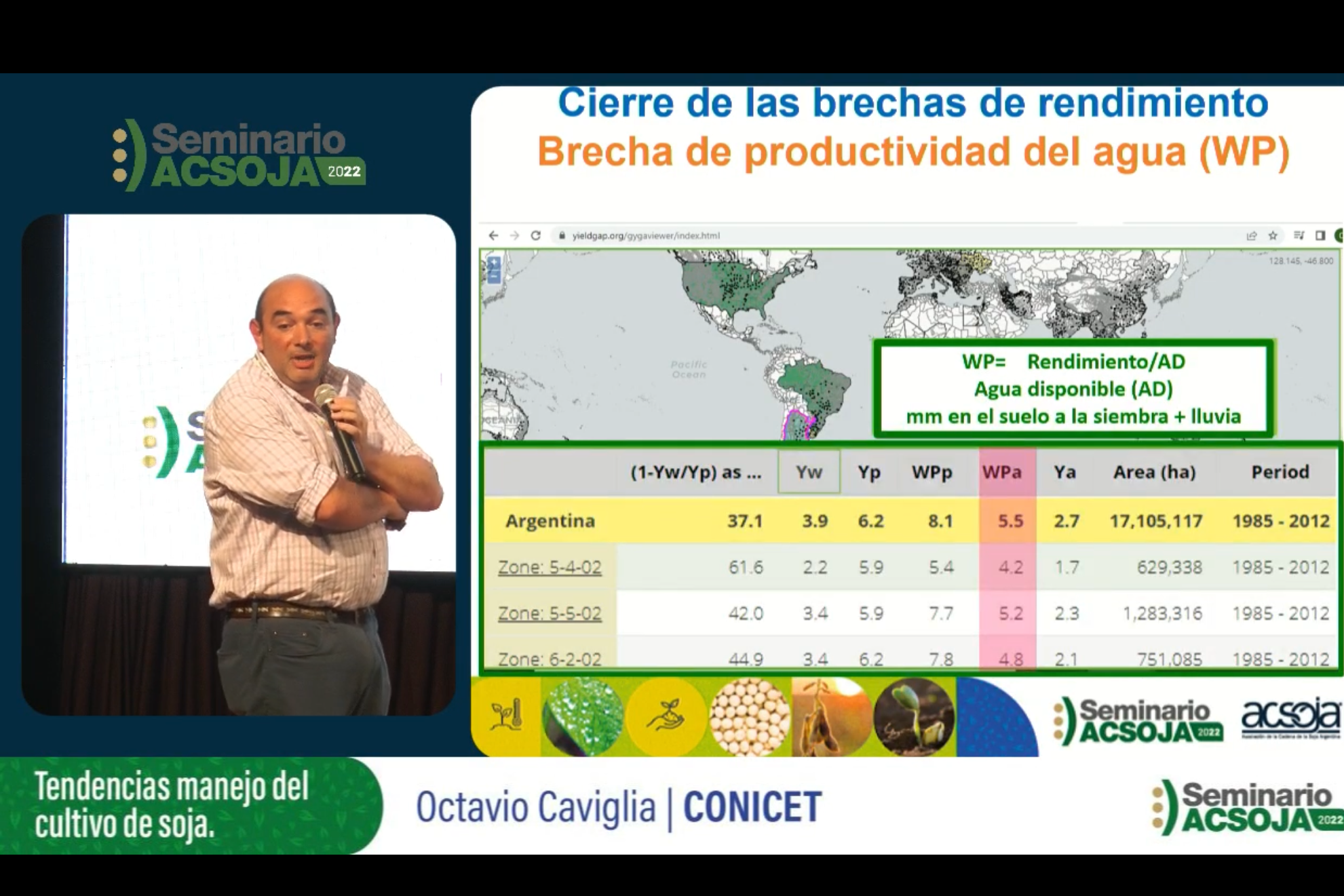 Los rendimientos de soja aumentan su brecha en temporadas de buena humedad