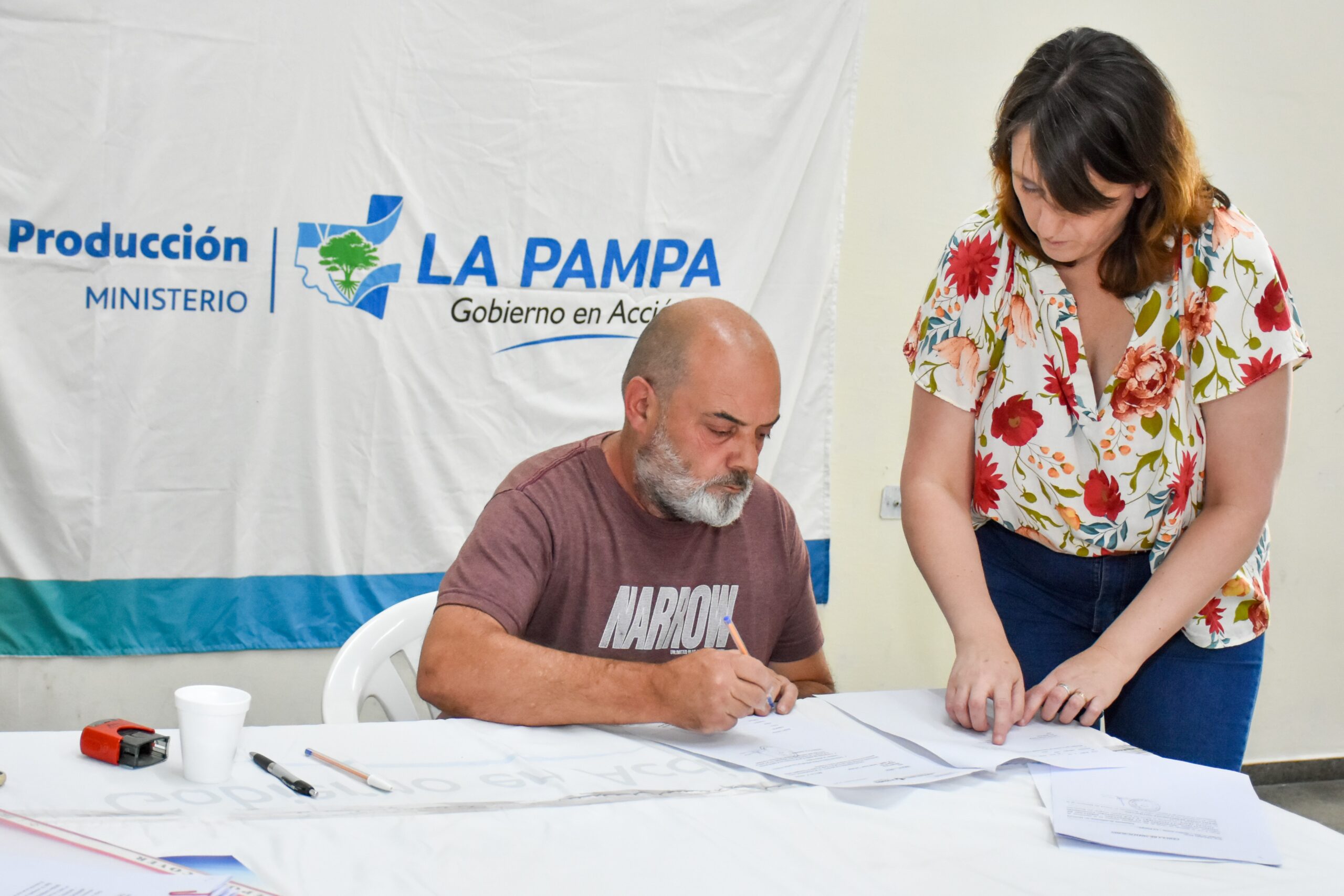 Entregaron Aportes No Reembolsables para pasturas en Jacinto Arauz y San Martín