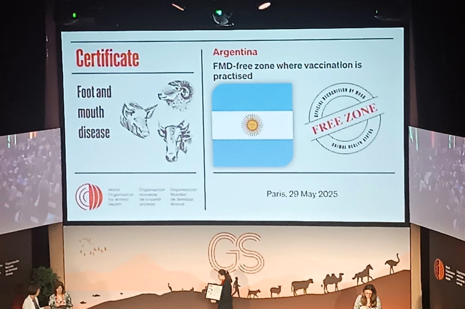 La OMSA ratificó a nuestro país como libre de Fiebre aftosa