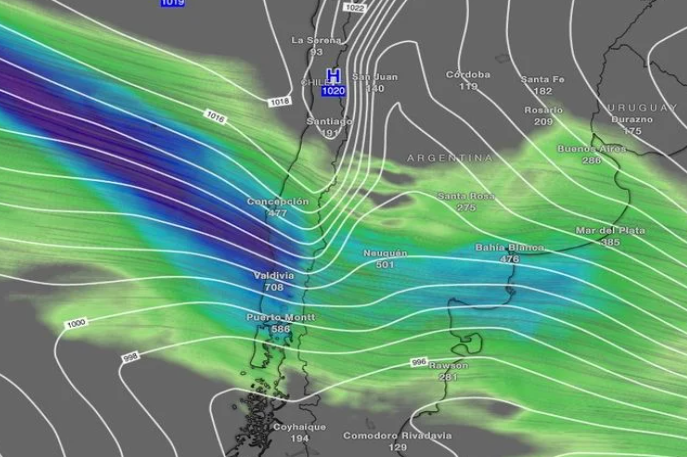 Se anticipa la influencia de un «río de vapor»